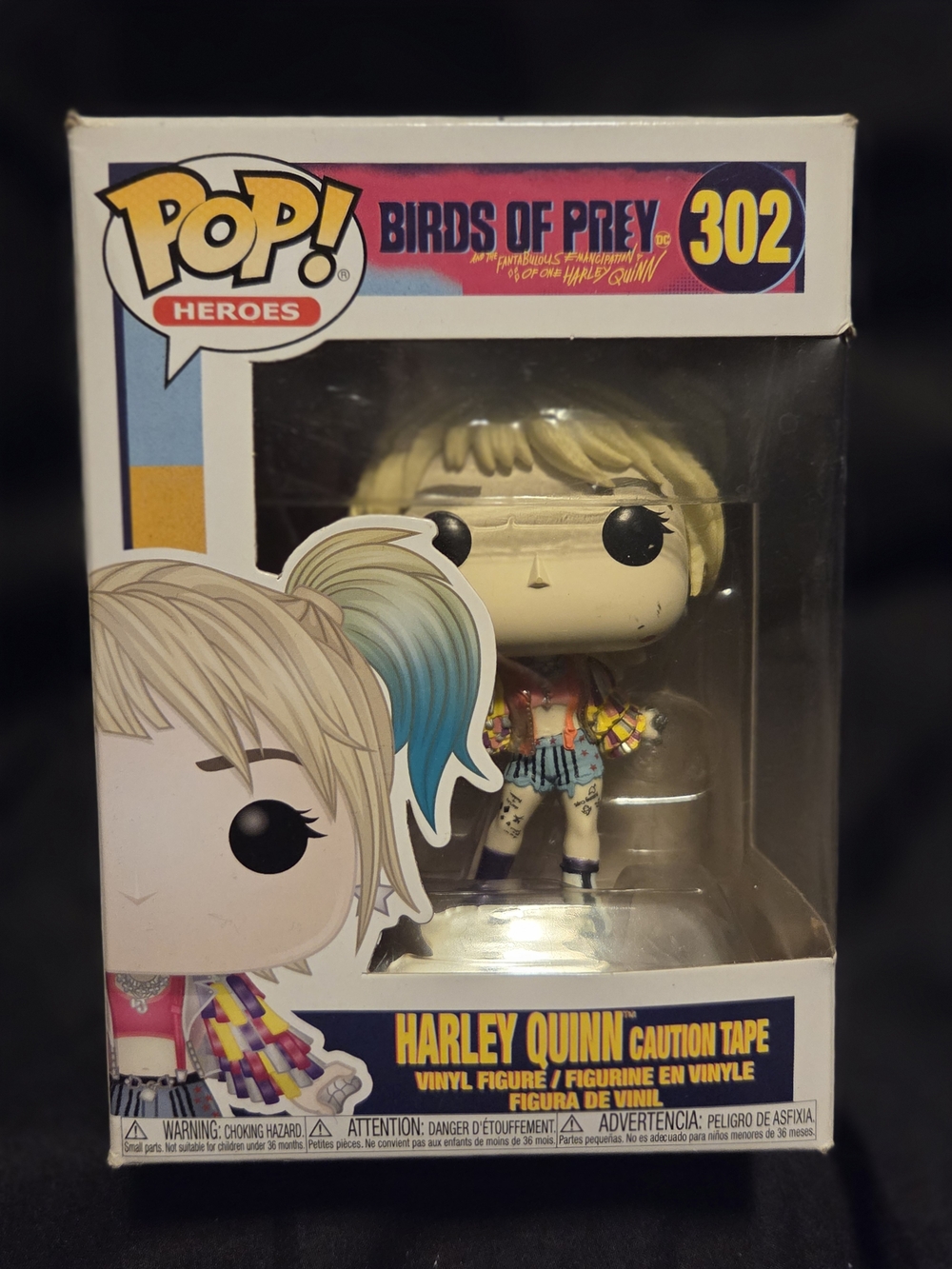 Funko Pop! Heroes #302 Harley Quinn (Caution Tape) - Multicolor